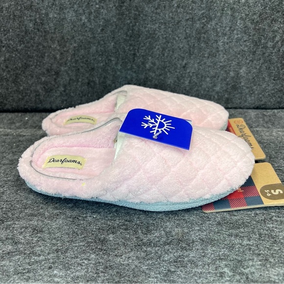 DEARFOAMS Leslie Quilted Microfiber Terry Clog Slipper - Size S 5-6 - Picture 4 of 10